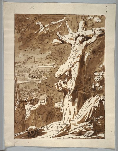 Rysunek, Ukrzyżowanie, 1815-1825 autorstwa Unknown artistUnknown artist