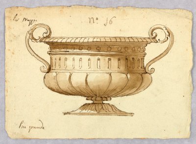 Rysunek, projekt misy, 1780-1820 autorstwa Unknown artistUnknown artist