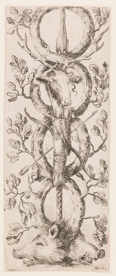 Druk, Ornamenty lub Groteski (Groteskowy ornament), ok. 1653 r. autorstwa Unknown artistUnknown artist