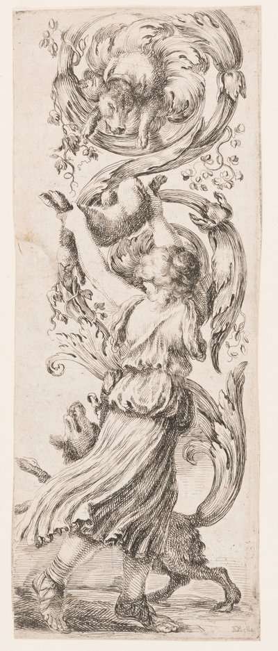 Druk, Ornamenty lub Groteski (Groteskowy ornament), ok. 1653 r. autorstwa Unknown artistUnknown artist