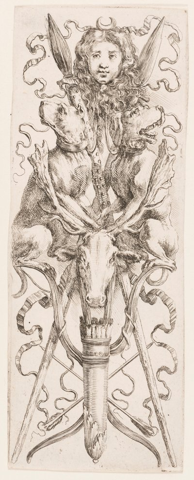 Druk, Ornamenty lub Groteski (Groteskowy ornament), ok. 1653 r. autorstwa Unknown artistUnknown artist