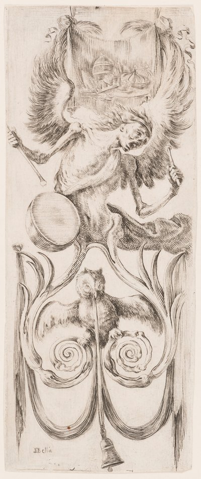 Druk, Ornamenty lub Groteski (Groteskowy ornament), ok. 1653 r. autorstwa Unknown artistUnknown artist