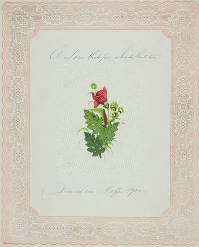 Miłość, która jest mocna (walentynka) autorstwa Unknown artist