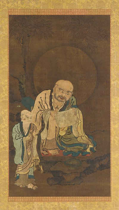 Luohan i opiekun autorstwa Unknown artist