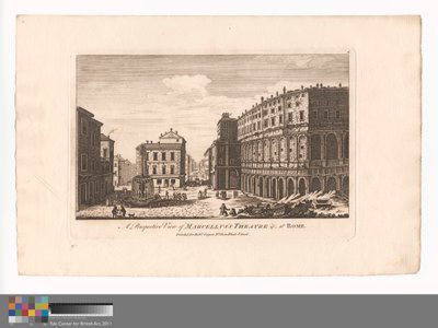 Perspektywiczny widok teatru Marcellusa itp. W Rzymie autorstwa Unknown artist