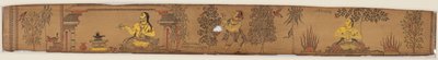 Książę wykonuje wyrzeczenia (recto), z romansu Chandrabhanu i Lavanyavati z Upendra Bhanja (1670-1740) autorstwa Unknown artist