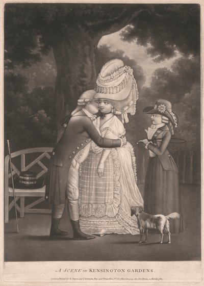 Scena w ogrodach Kensington autorstwa Unknown artist