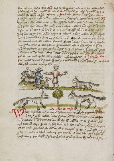 Pasterz z psem i trzodą; Człowiek przeganiający wilka autorstwa Unknown artist