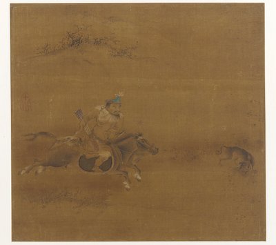 Jeździec tatarski biegający za zającem autorstwa Unknown artist