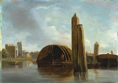 Widok na Lambeth autorstwa Unknown artist