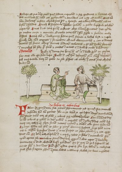Kobieta rozmawiająca z jeźdźcem autorstwa Unknown artist