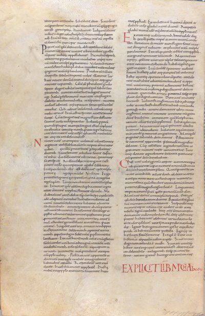 Strona z Biblii z XI wieku autorstwa Unknown artist