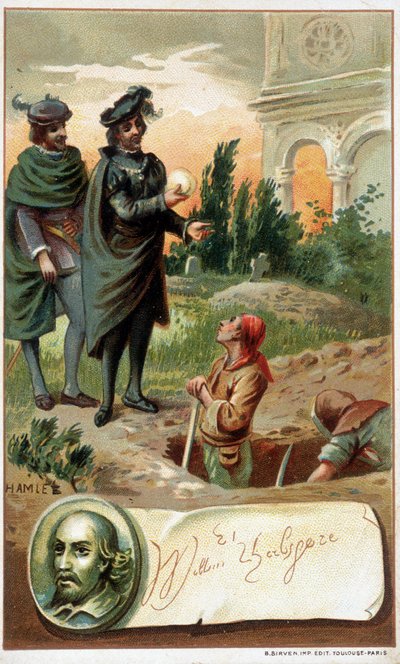 Scena z „Hamleta” Williama Szekspira - chromo. koniec XIX wieku autorstwa Unknown artist