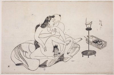 Arkusz z albumu shunga autorstwa Unknown artist
