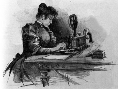 Operator telegraficzny wymyślony przez amerykańskiego wynalazcę Samuela Finleya Breese Morse