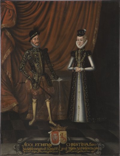 Adolphe de Holstein Gottorp i Christine de Hesse - książę Adolf Holstein-Gottorp autorstwa Unknown artist