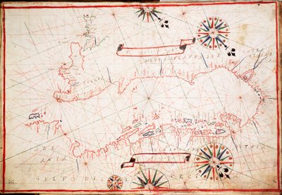 Mapa Adriatyku, ok. 1620 r. (pergamin) autorstwa Unknown artist