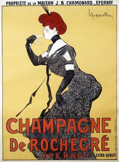 Plakat reklamowy szampana de Rochegre - Leonetto Cappiello (1875-1942), koniec XIX wieku autorstwa Unknown artist