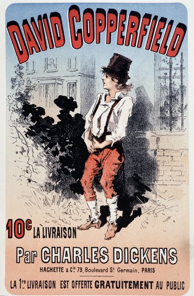 Plakat reklamowy do publikacji „David Copperfield” Charlesa Dickensa, v.1890 autorstwa Unknown artist
