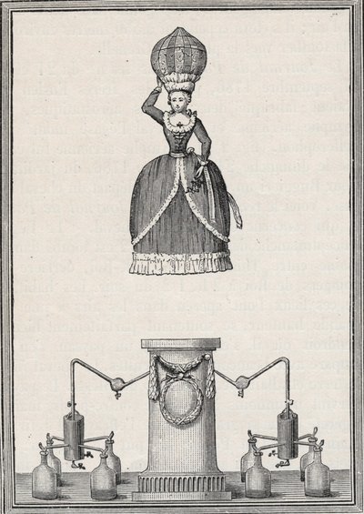 Aerostatyczna figura - „Nimfa powietrzna” braci Enslen (Christian Gottfried autorstwa Unknown artist