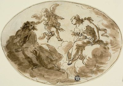 Alegoria z zamaskowaną postacią autorstwa Unknown artist