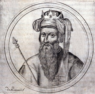 Amedeusz VIII (1383-1451), hrabia ówczesny książę Sabaudii, ostatni antypapież pod imieniem Feliks V. Grawer w „”Historii genealogicznej królewskiego domu Sabaudii” Samuela Guichenou, Lyon 1660. autorstwa Unknown artist
