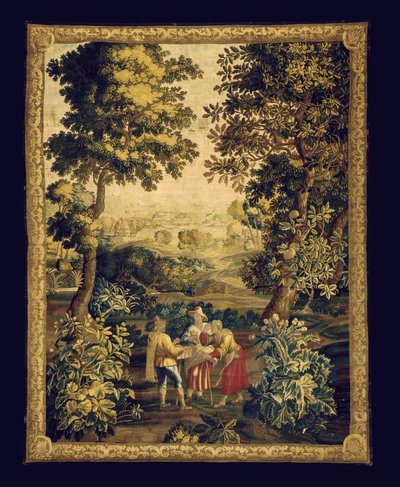 Gobelin Audenarde Teniers (tekstylny) autorstwa Unknown artist