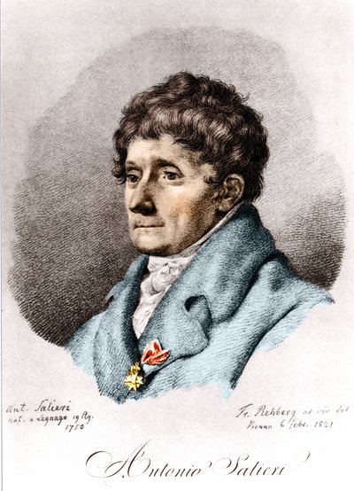 Antonio Salieri, włoski kompozytor i dyrygent (Legnago autorstwa Unknown artist