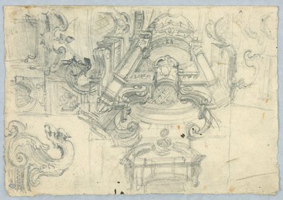 Szkice architektoniczne autorstwa Unknown artist