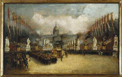 Przybycie prochów Napoleona na esplanadę des Invalides, 15 grudnia autorstwa Unknown artist