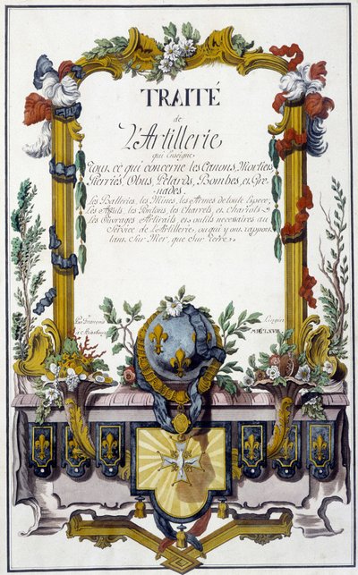 Traktat artyleryjski – frontyspis „Traktatu artyleryjskiego”, François Lingier, Strasburg autorstwa Unknown artist