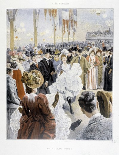 Bal w Moulin Rouge - w „Paris Illustré” autorstwa Unknown artist