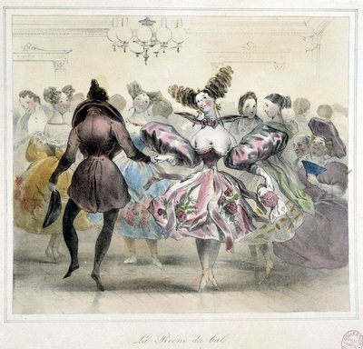 Bal: królowa balu - XIX wiek autorstwa Unknown artist