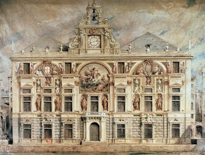 Bank of San Giorgio w Genui, Włochy autorstwa Unknown artist