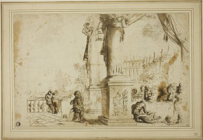 Scena bankietowa na tarasie autorstwa Unknown artist