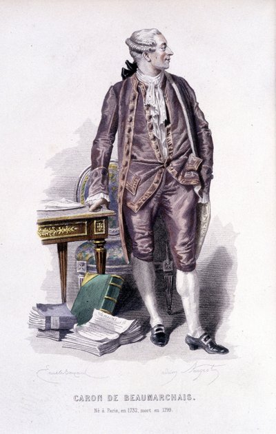 Baron Beaumarchais (1732/1799) autorstwa Unknown artist