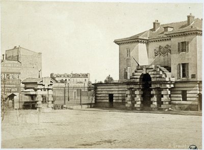 Barrière du Maine - w „Les barriers de Paris” Gouviot autorstwa Unknown artist