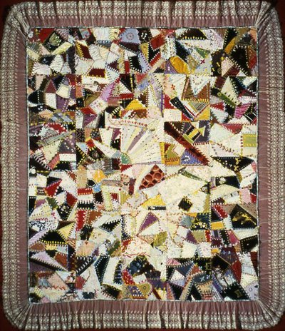 Narzuta na łóżko (Crazy Quilt) autorstwa Unknown artist