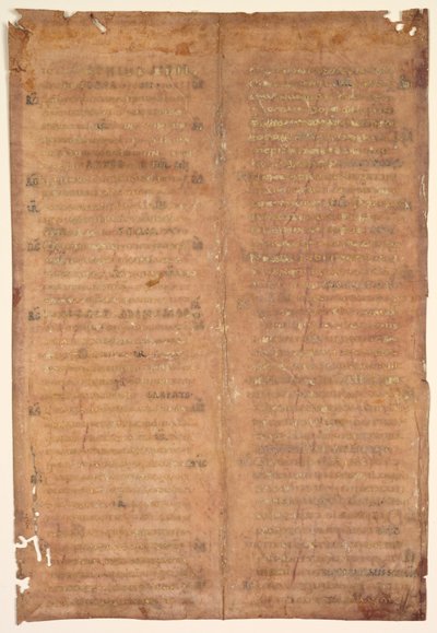 Bifolium wycięte z graduału karolińskiego (verso) autorstwa Unknown artist