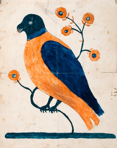 Ptak na gałązce autorstwa Unknown artist
