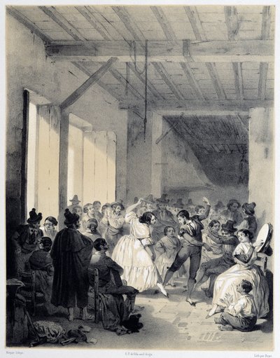 Bohemian Ball, „Artystyczna i monumentalna Hiszpania słynnych miejsc i zabytków Hiszpanii” Don Genaro Perez de Villa autorstwa Unknown artist