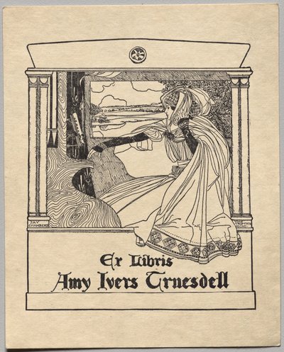Ekslibris: Amy Ivers Truesdell autorstwa Unknown artist