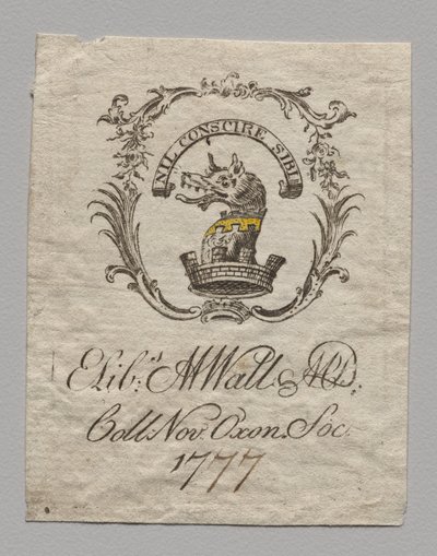 Ekslibris: Elizabeth M. Watt, MD autorstwa Unknown artist