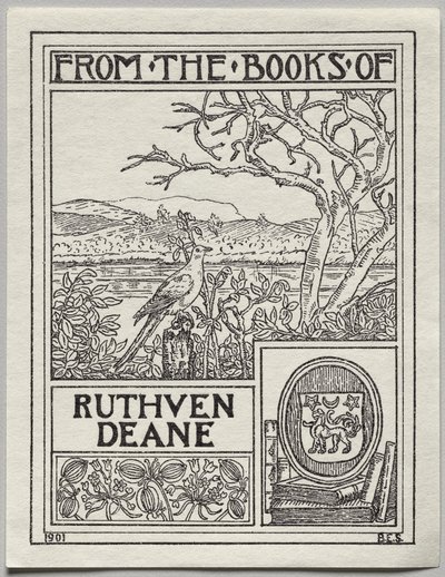Ekslibris: Ruthven Deane autorstwa Unknown artist