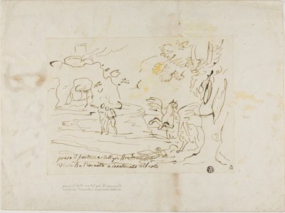 Bradamante Czary i Łańcuchy Atlanta w pobliżu twierdzy autorstwa Unknown artist