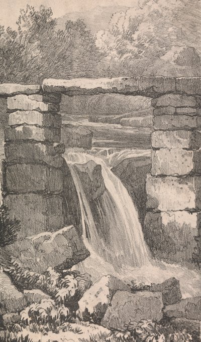 Ponte sobre Waterfallpolish autorstwa Unknown artist
