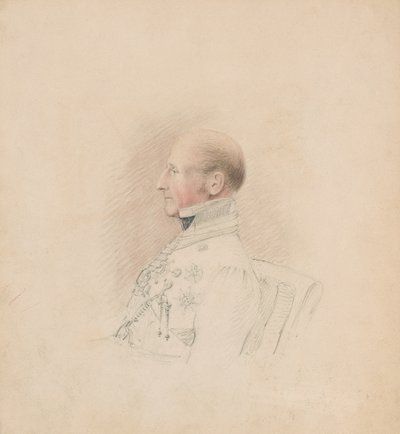 Generał brygady Sir Galbraith Lowry Cole (1772-1842), ok. 1835 (ołówek i akwarela) autorstwa Unknown artist