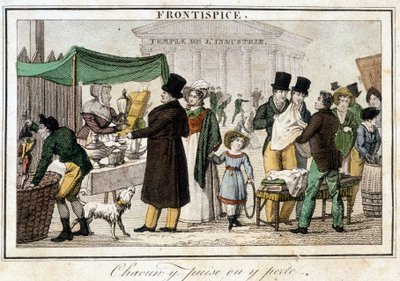 Brocante w pobliżu świątyni przemysłu. autorstwa Unknown artist