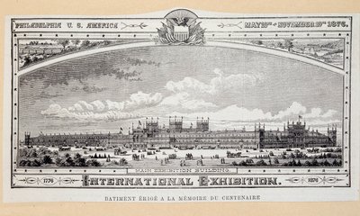 Budowanie świetności na pamiątkę stulecia (1776-1876) na Międzynarodowej Wystawie w Filadelfii autorstwa Unknown artist