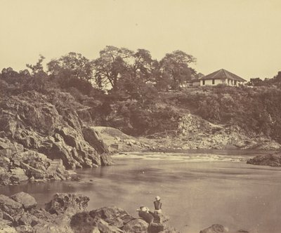 Bungalow w Marble Rocks. Nerbudda autorstwa Unknown artist
